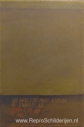 Kei Muri I Te Awe Kapara (in de schaduw achter het getatoeëerde