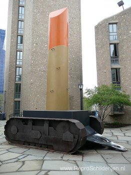 Lippenstift (oplopend) op Caterpillar-tracks
