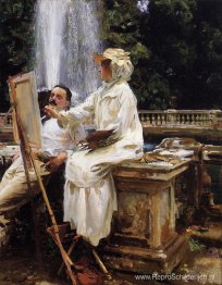 De fontein, Villa Torlonia, Frascati, Italië