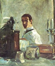 Zelfportret voor een spiegel