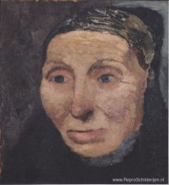 Hoofd van een boerin