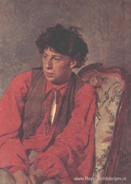Portret van V.E. Repin, de broer van de kunstenaar