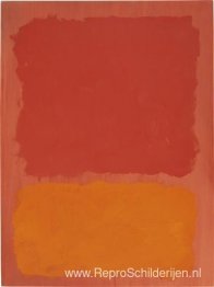 Zonder titel (rood en oranje op zalm)