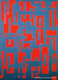 Zonder titel (rood en grijs)