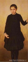 Portret van Vera Repinahe, de dochter van de kunstenaar