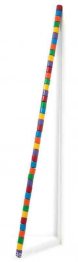 Ronde houten bar in rood, blauw, oranje, groen, geel en violet