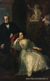 Portret van Nikolai Ivanovitsj en Nadezjda Michajlovna