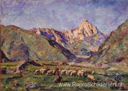Sion. Herder en schapen.