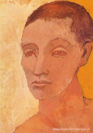 Hoofd van een jonge man