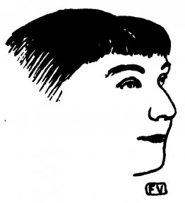 Portret van de Franse schrijver Rachilde