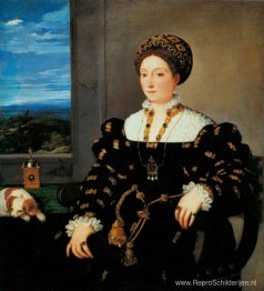 Portret van Eleonora Gonzaga