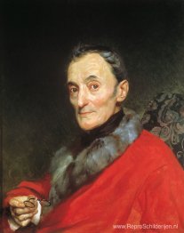 Portret van de archeoloog Michelangelo Lanci