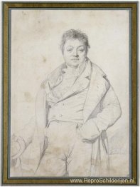 Portret van de schilder Charles Thevenin, directeur van de Acade