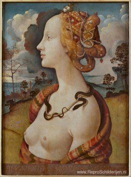 Portret van Simonetta Vespucci als Cleopatra