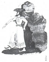 Schets van kostuums voor "Tale of Tsar Saltan"