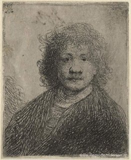 Zelfportret met brede neus