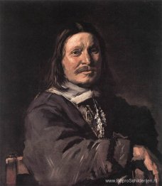 Portret van een zittende man