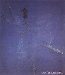 Anna Pavlova in het Ballet Sylphyde