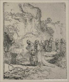 Het lichaam van Jezus Christus naar het graf gedragen