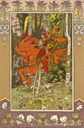 Rode Ruiter. Illustratie bij het sprookje "Vasilisa de Schone"