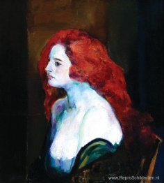 Vrouw met rood haar