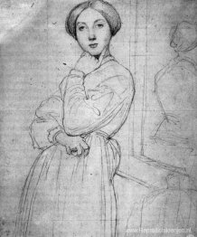 Studie voor Vicomtesse d'Hausonville, geboren Louise Albertine d