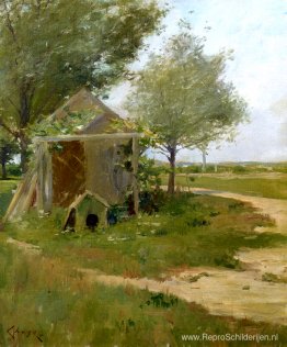 De achtertuin, Shinnecock, Long Island, New York
