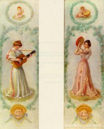 Muziek (twee schilderijen)