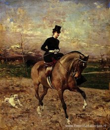 De Amazone met puppy