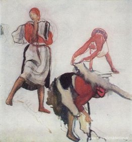 Studie voor schilderij "Canvas bleken" 