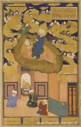 De Mi'raj, of de nachtvlucht van Mohammed op zijn Steed Buraq- F