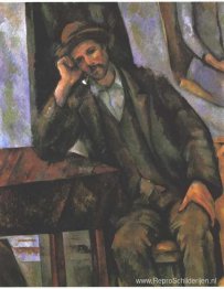 Man die een pijp rookt