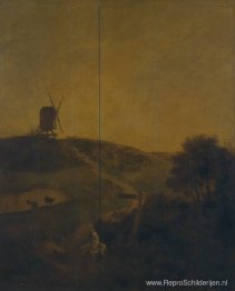 Een windmolen nabij Norwich