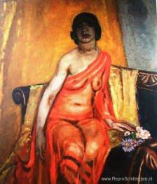 Liggend vrouwelijk naakt