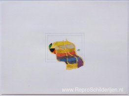 Thema met Geel en Groen (voor een verticale muur)