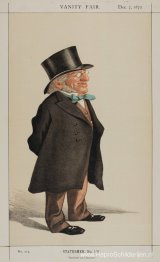 Staatslieden nr. 1310 Karikatuur van Sir Francis Goldsmid M.P.