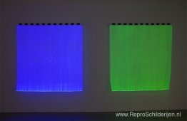 Foto-souvenir: Monochroom elektrisch – Bleu B2 & Vert B3, travai