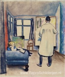 Franz Marc en Maria in de studio