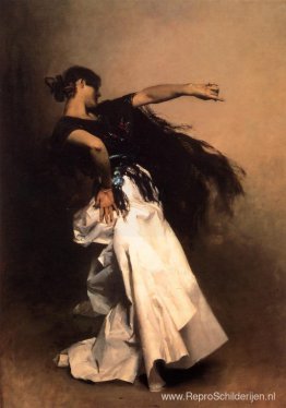 De Spaanse danseres, studeer voor 'El Jaleo'