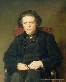 Portret van de componist Anton Rubinstein