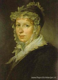 Portret van A. I. Tropinina, de vrouw van de kunstenaar