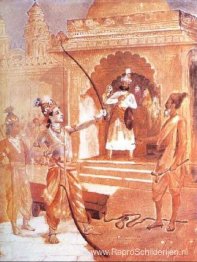 Sri Rama breekt de boog
