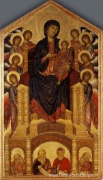 Madonna en Kind gekroond (Maesta)