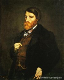 Portret van Alfred Bruyas (Schilderoplossing)