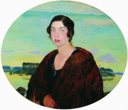 Portret van pianiste Rachel Slonimskaya