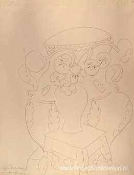 Stilleven met twee vazen
