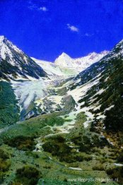 Gletsjer op weg van Kasjmir naar Ladakh
