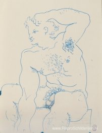 Studie voor een illustratie voor Le livre blanc, uitgave Paul Mo