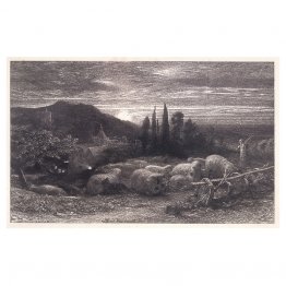 De rijzende maan of een Engelse pastorale of avondweide