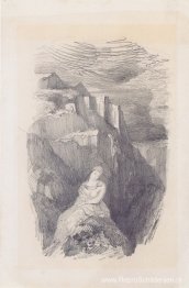 Vrouw en het berglandschap
